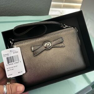 Coach Silver Wristlet NIB W/tags